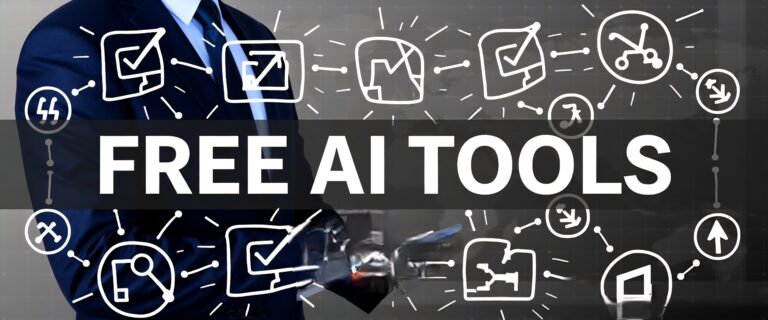 Free AI tools for beginners - AI technology concept